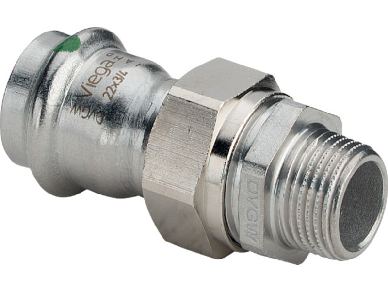 [INOX] Sanpress-Pressfitting Übergangsverschraubung mit AG