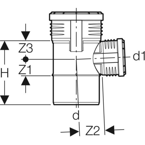 Geberit Silent-PP Abzweig 87,5°
