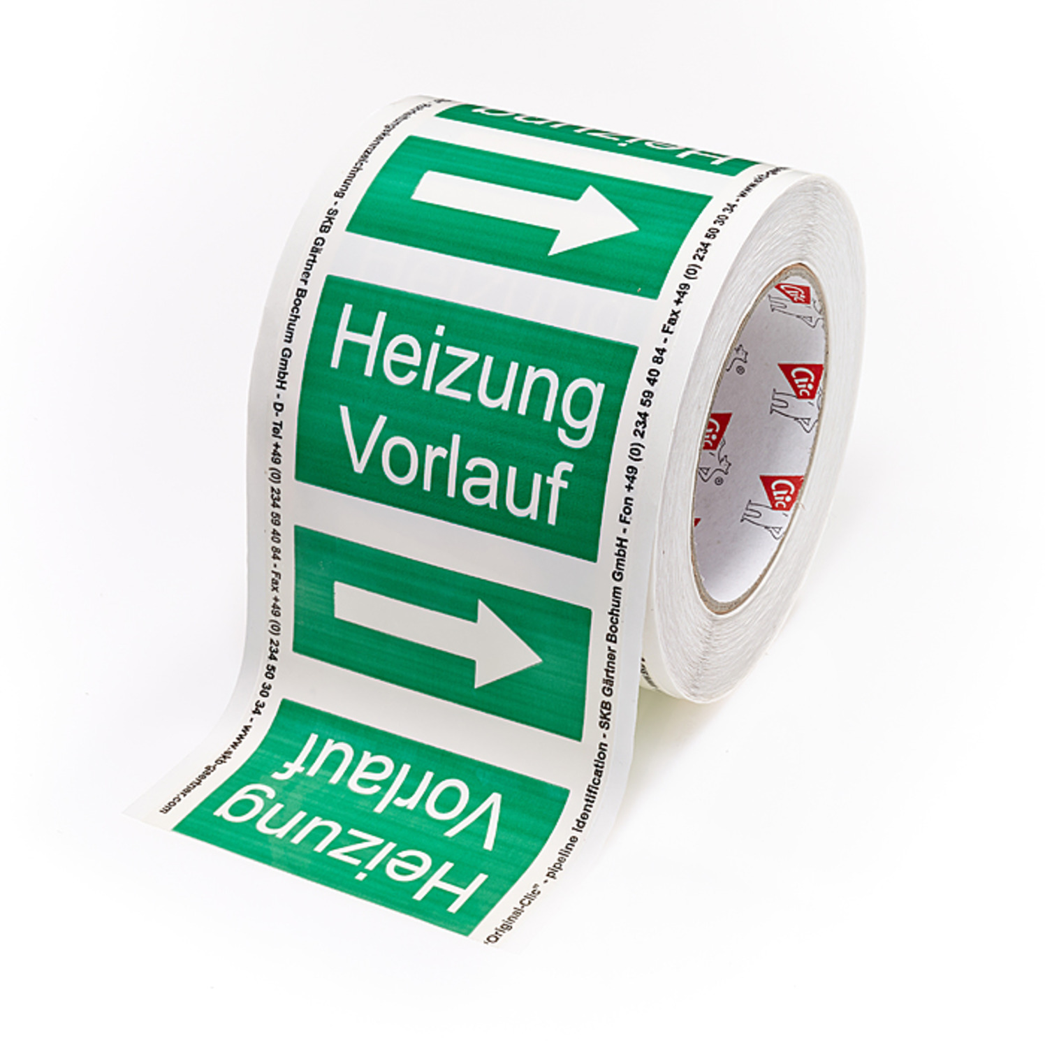 [SO] Kennzeichnungsband Heizung Vorlauf (Größe 7) /