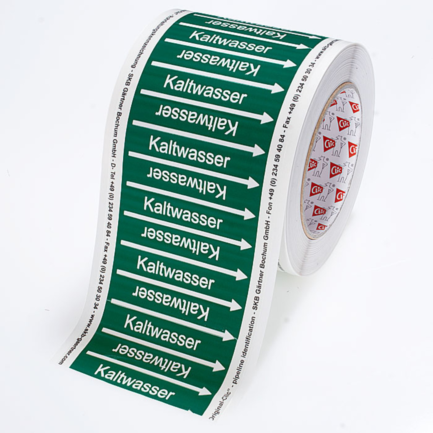 [SO] Kennzeichnungsband Kaltwasser (Größe 2) /