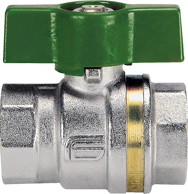 [AVW] Messingkugelhahn IG/IG, mit Aluminium-Flügelgriff trinkwasser /