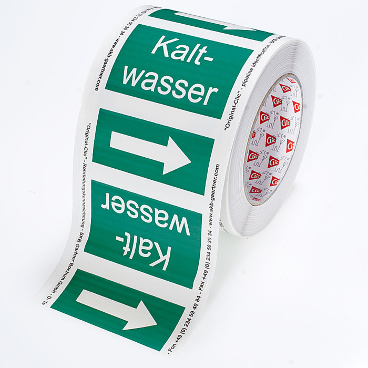 [SO] Kennzeichnungsband Kaltwasser (Größe 7) /