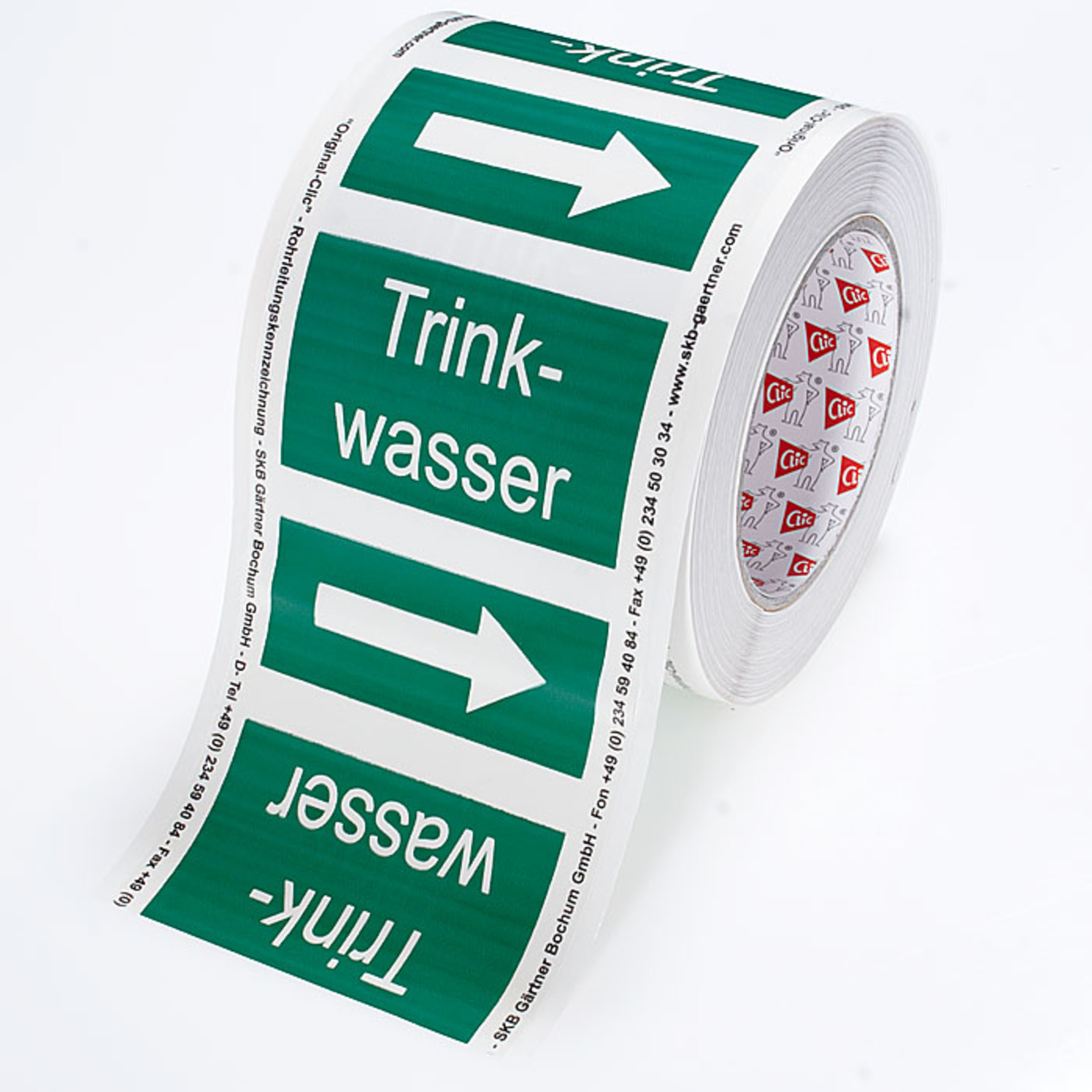 [SO] Kennzeichnungsband Trinkwasser (Größe 7) /