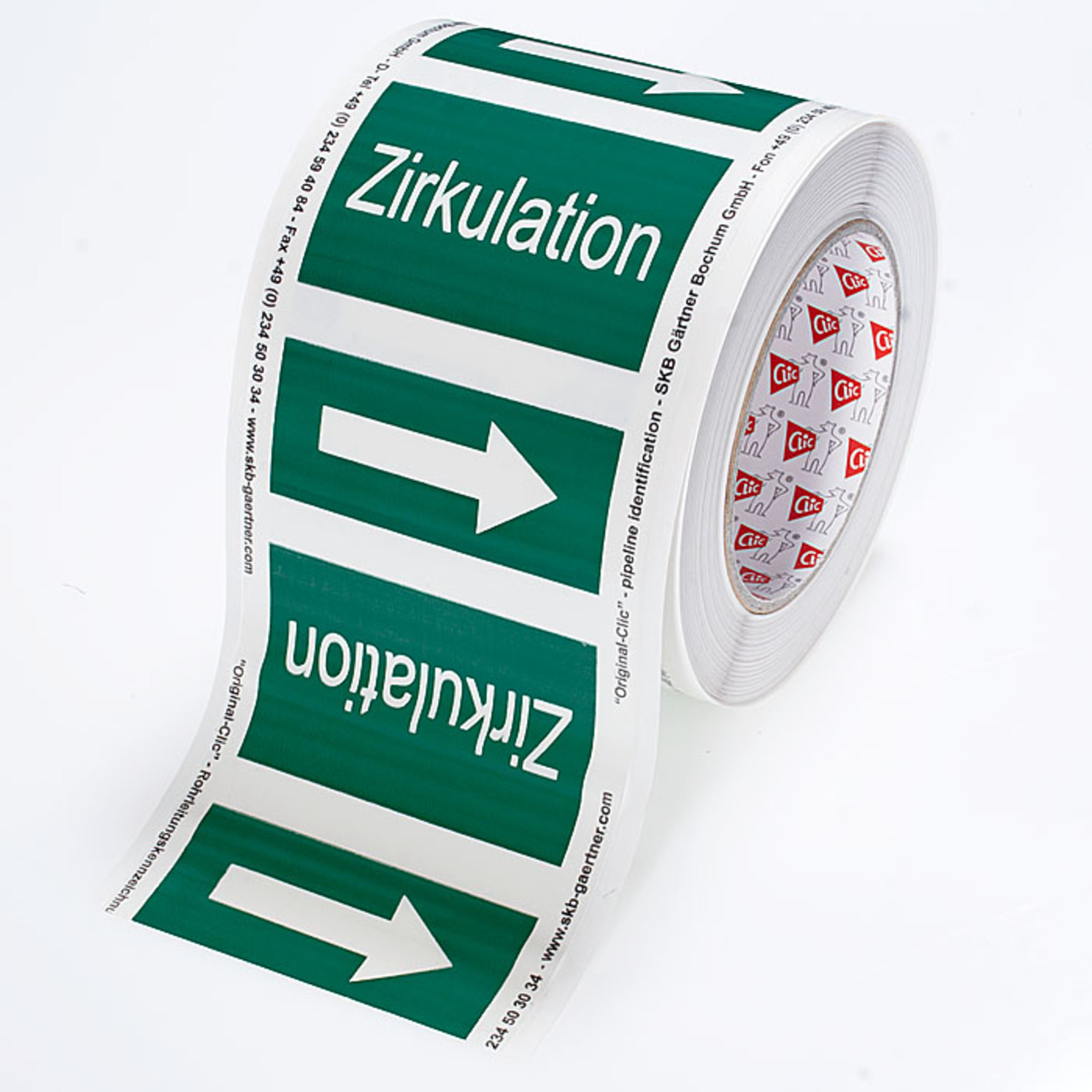 [SO] Kennzeichnungsband Zirkulation (Größe 7) /