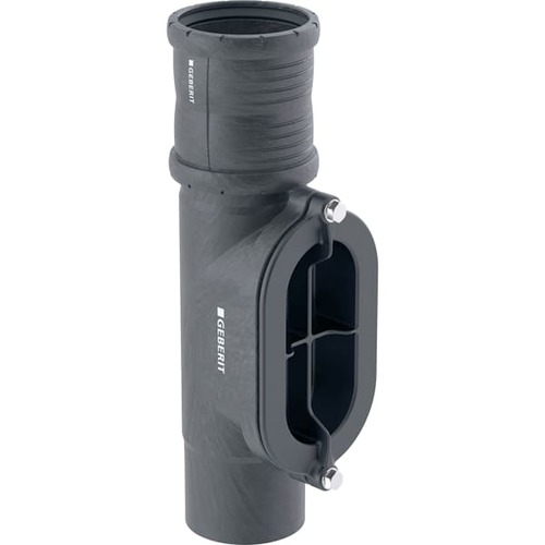 Geberit Silent-Pro Reinigungsstück 90° mit ovaler Serviceöffnung/Ревизия Овальная
