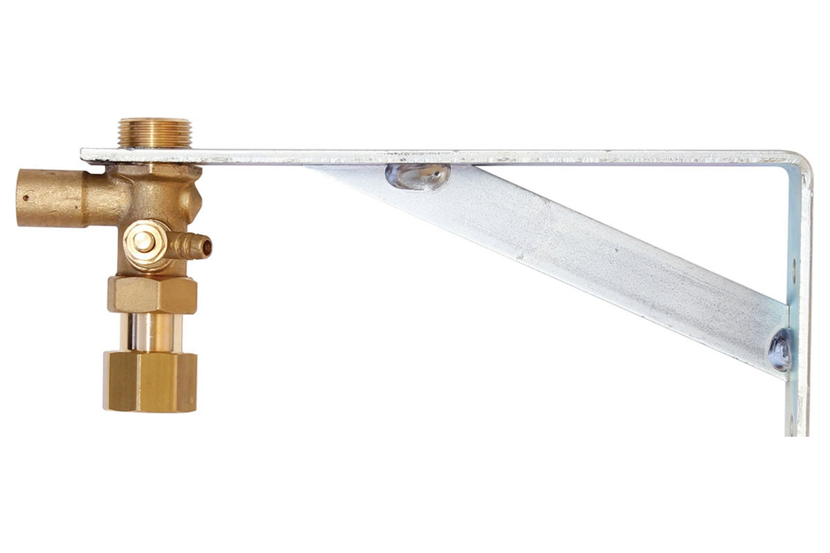 Настенный держатель+кран  3/4'' /Wandhalter und Kappenventil 3/4''