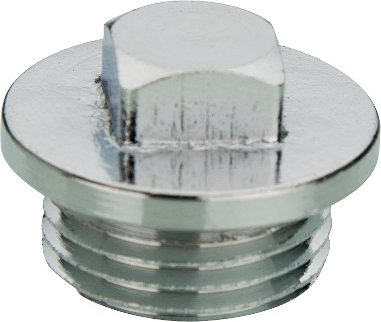Fitting Verchromt Stopfen mit Vierkant (AG)