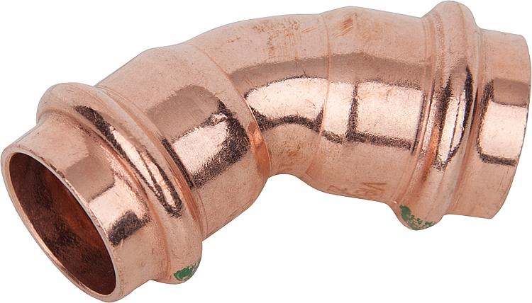 [CU] Kupfer-Pressfitting Bogen 45° (i x i) /