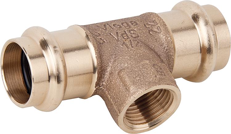 [CU] Kupfer-Pressfitting T-Stück mit IG /