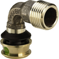 VIEGA RAXOFIX BOGEN 90 GRAD, AG, ROTGUSS/Переход
