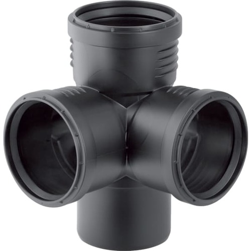 Geberit Silent-PP Eckabzweig 87,5°/Крестовина