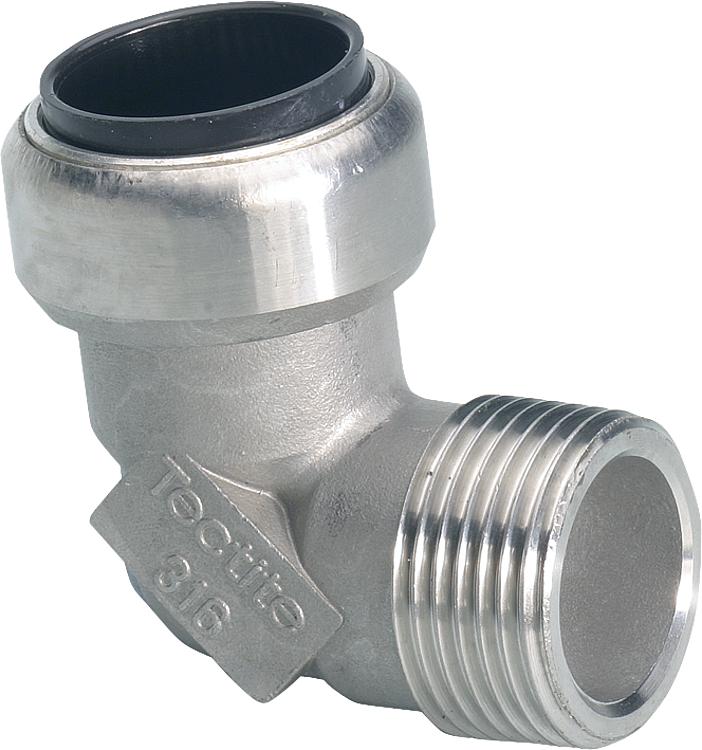 [SF_ES]  Steckfitting Übergangswinkel 90° AG /